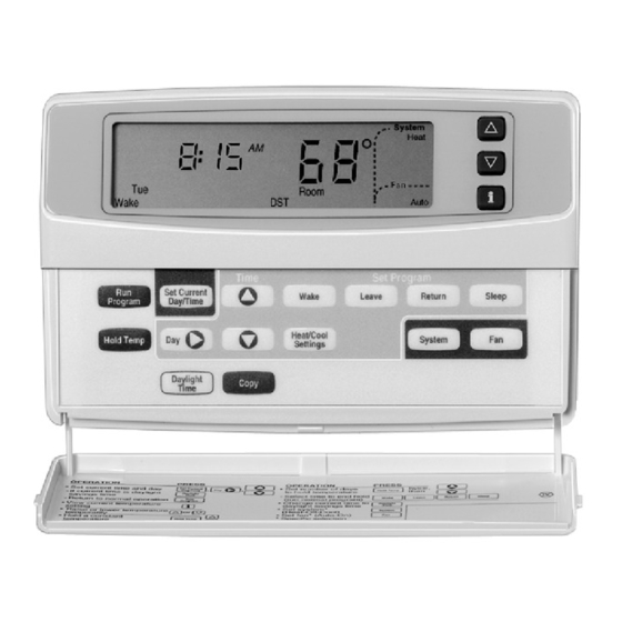 Honeywell Deluxe Programmable Thermostat Manuals
