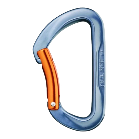 Petzl SPIRIT M10 A Quick Start Manual