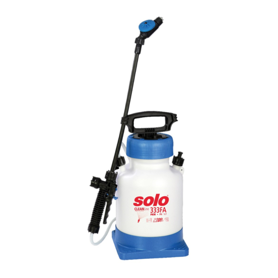 Solo CLEANline 333 FA Original Instructions Manual