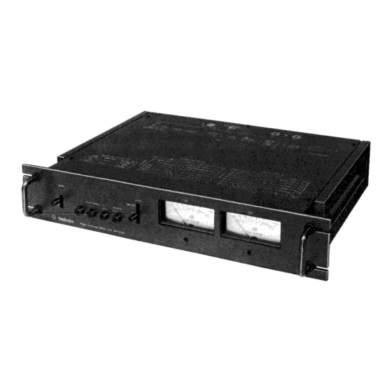 Technics SH-9020 Service Manual