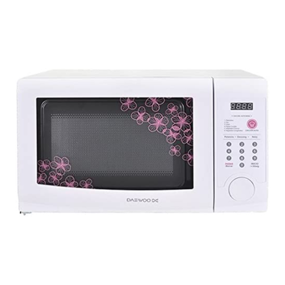 Daewoo KOR-6LZB Microwave Oven Manuals