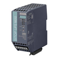 Siemens SITOP UPS1600 Manual