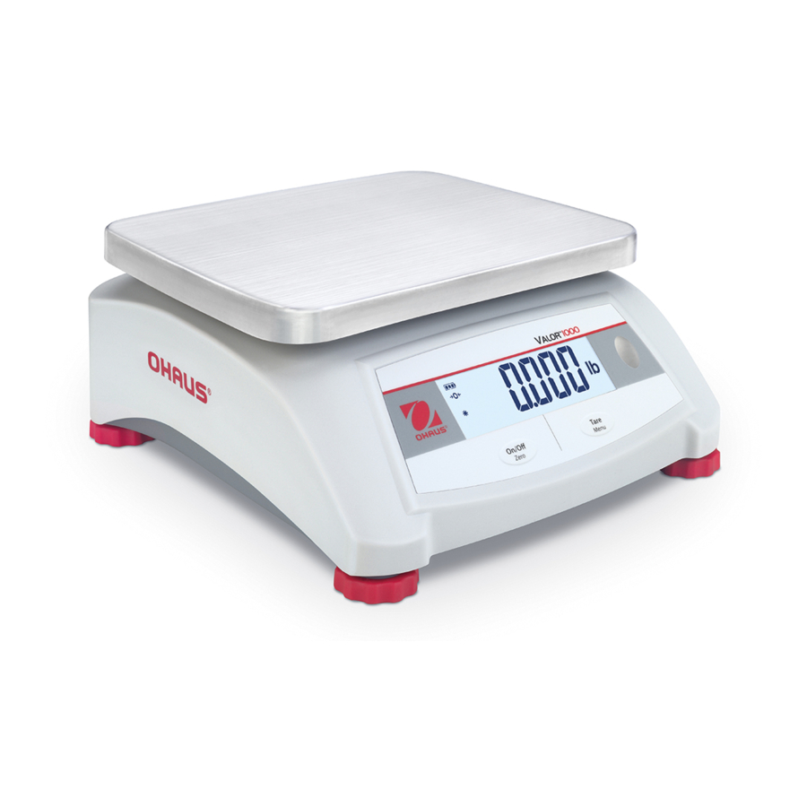 OHAUS Valor 1000 Series Quick Start Manual