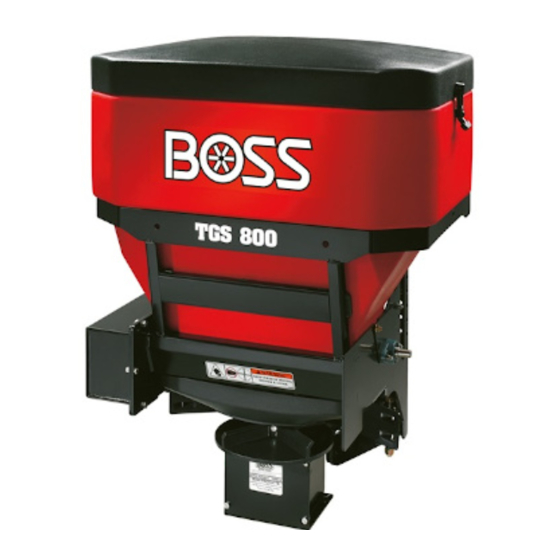 Boss Snowplow TGS 800 Owner's Manual