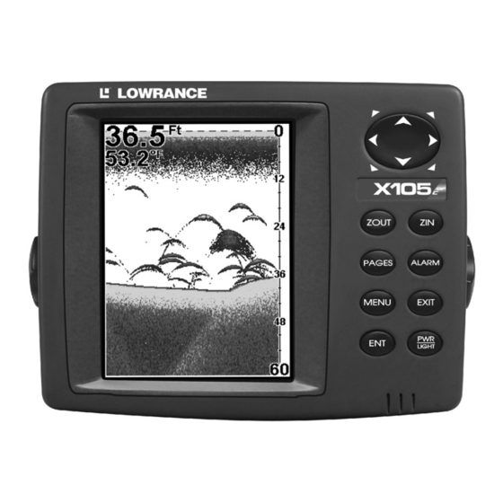 Lowrance X100C Installation And Operation Instructions Manual
