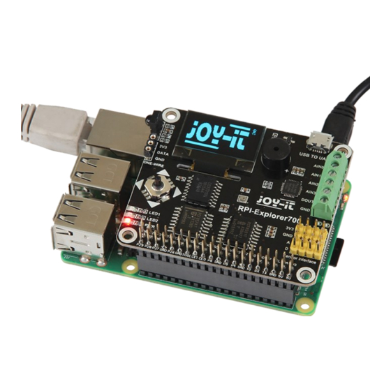 Joy-it EXPLORER 700 Manual
