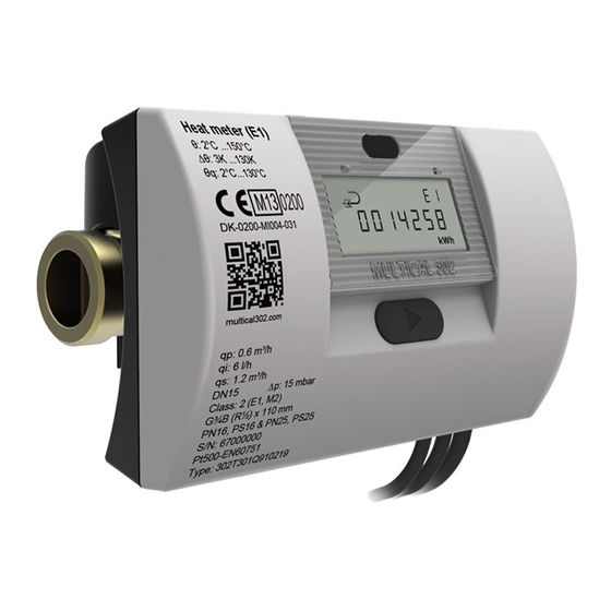 Kamstrup MULTICAL 302 Installation And User Manual