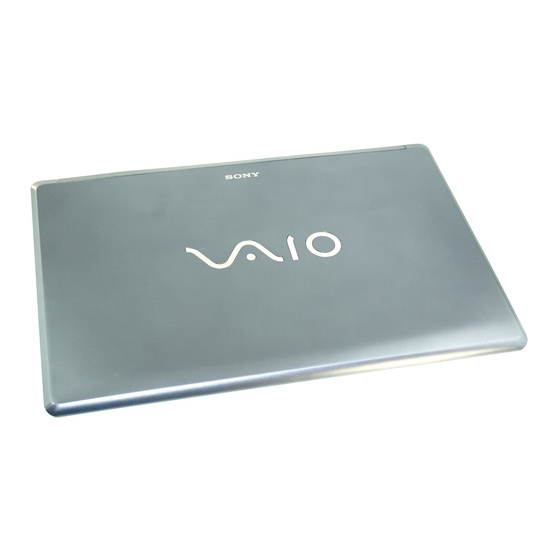 Sony VAIO VGN-FW200 User Manual