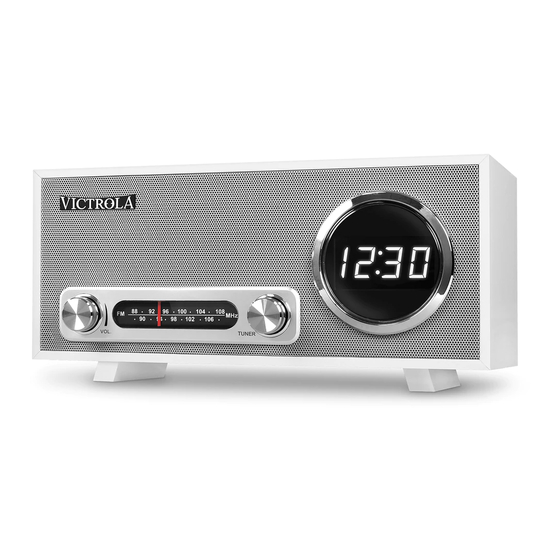 Victrola VC-100 Bluetooth Clock Stereo Manuals