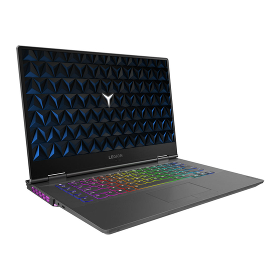 Lenovo Legion Y740 Series Setup Manual