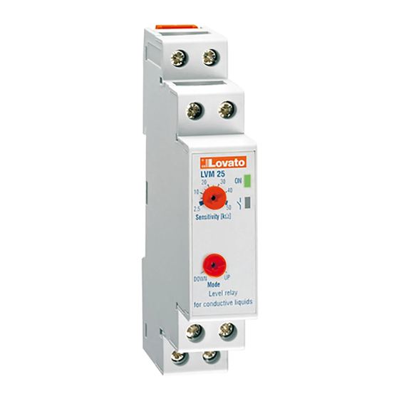 LOVATO ELECTRIC LVM25 Manual