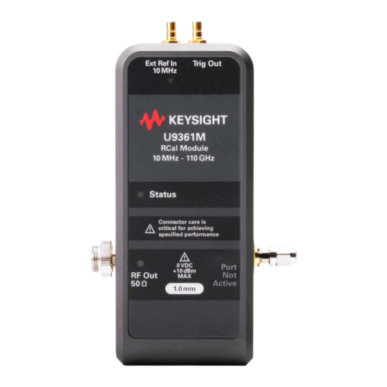 Keysight Technologies U9361C Measurement Manual