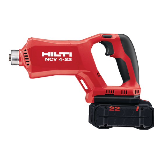 Hilti NCV 4-22 Manuals