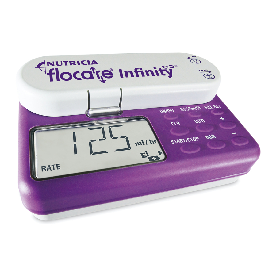 Nutricia Flocare Infinity - Pump Troubleshooting | ManualsLib