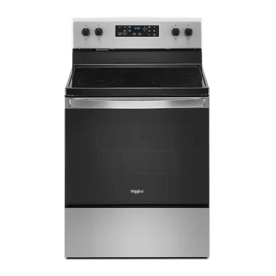Whirlpool WFE505W0JS - 5.3 cu. ft. Electric Range with Frozen Bake Technology Manual