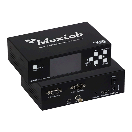 MuxLab 500830-V2 User Manual