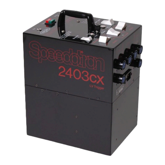 Speedotron 2403CX User Manual