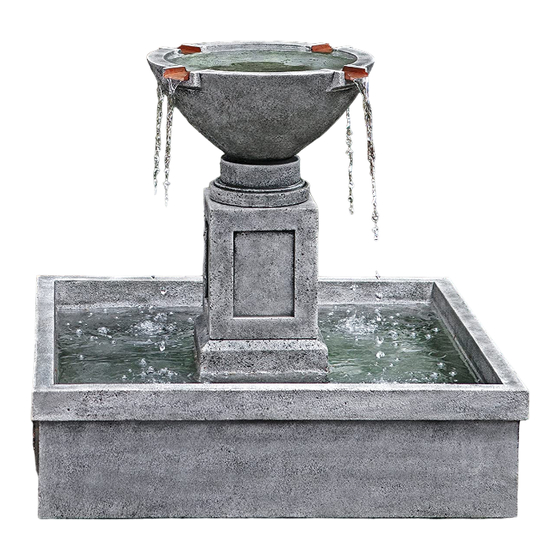 Campania International Rittenhouse Fountain Installation Manual