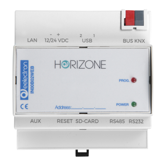 Eelectron HORIZONE IN00B02WEB Installation Manual