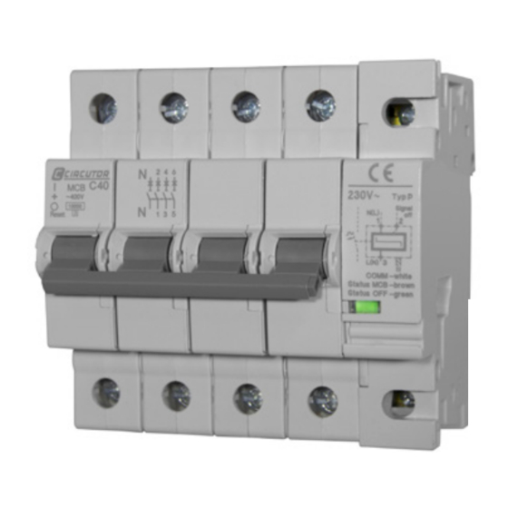 Circutor MCB Series Quick Start Manual