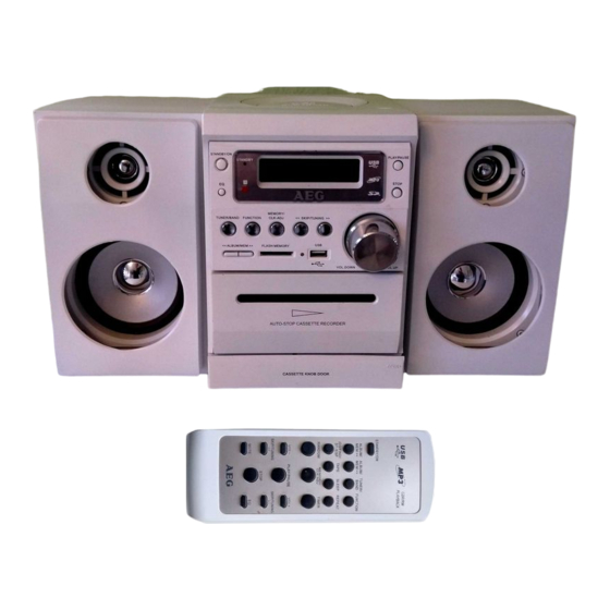 AEG MC 4409 CD/MP3 Manuals