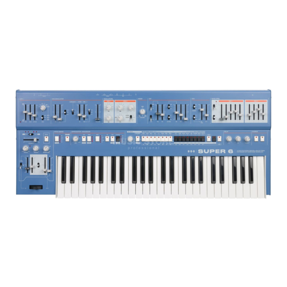 UDO AUDIO SUPER 6 Owner's Manual