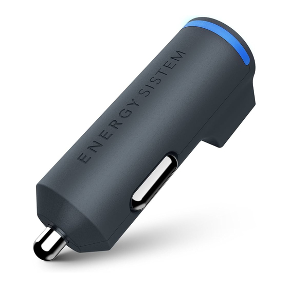 ENERGY SISTEM Car Charger Dual 3.1A Quick Start Manual