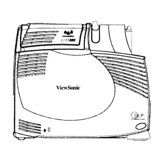 ViewSonic LITE BIRD PJ875 Service Manual