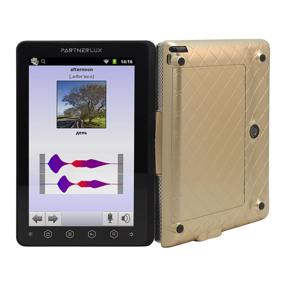 User Manuals: Ectaco Partner LUX2 Speech Translator