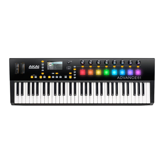Akai Advance 61 User Manual