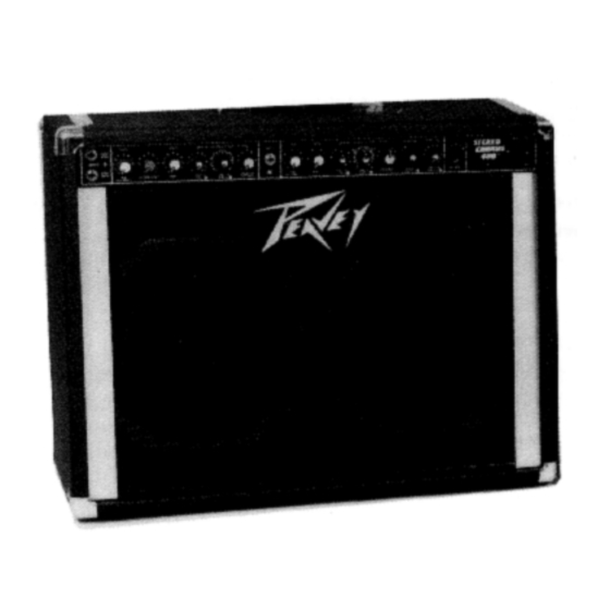 Peavey STEREO CHORUS 400 Operating Manual