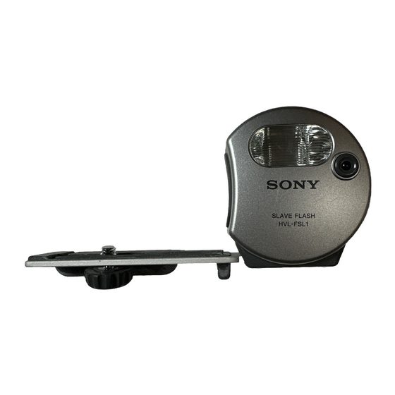 Sony HVL-FSL1 Operating Instructions