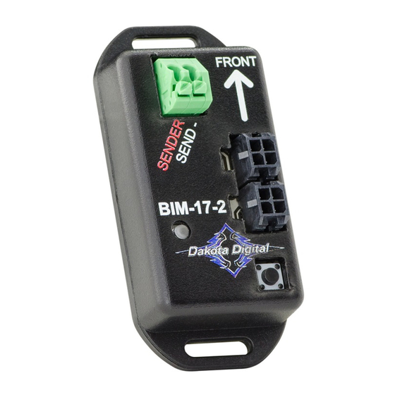 Dakota Digital BIM-17-2 Compass Gauge Manuals