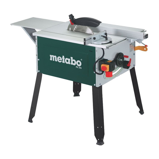 Metabo PK 255 Original Operating Instructions