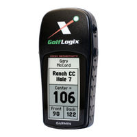 Garmin Golf Logix User Manual