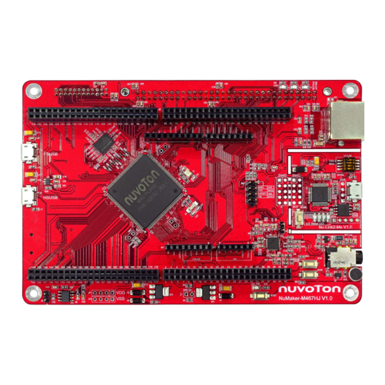 Nuvoton NuMicro NuMaker-M467HJ User Manual