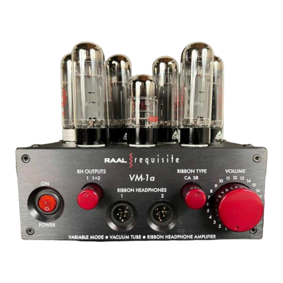 RAAL-requisite VM-1a User Manual