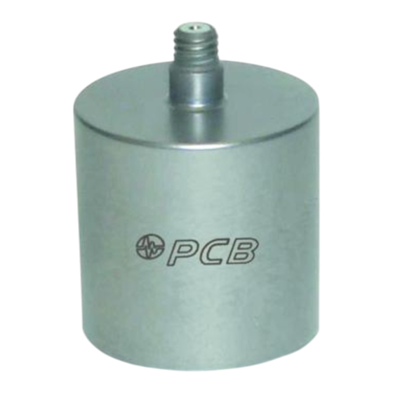 PCB Piezotronics ICP W393B05 Installation And Operating Manual
