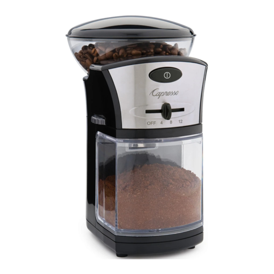 Capresso 559 Instructions Manual
