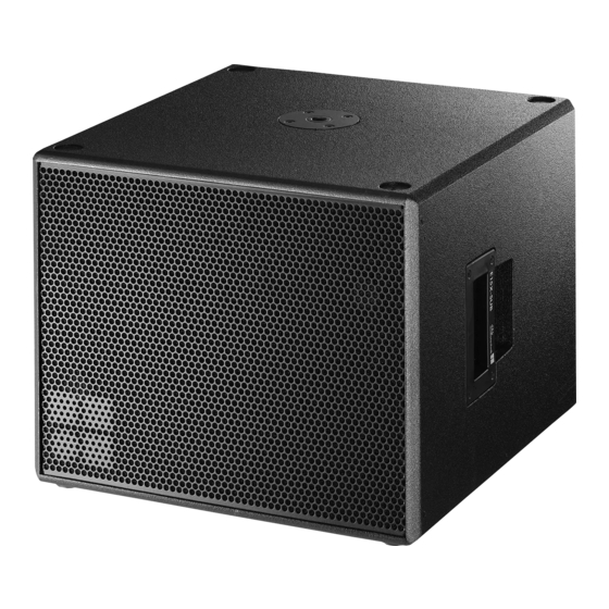 d&b audiotechnik E15X-SUB Manual