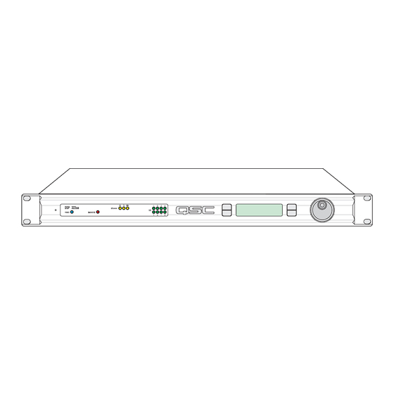 QSC DSP 322UA Hardware Manual
