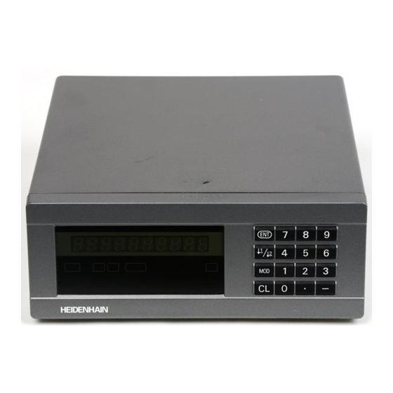 HEIDENHAIN ND 221 Manual