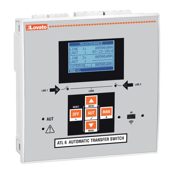 LOVATO ELECTRIC ATL 600 Instruction Manual
