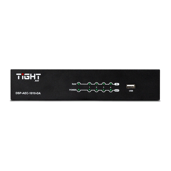 TiGHT AV DSP-AEC-1010-DA Manual