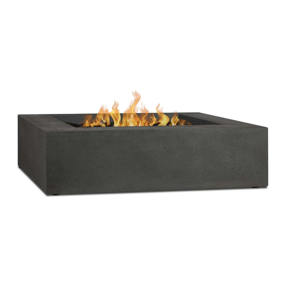 Jensen La Valle Square 1592LP Fire Table Manuals