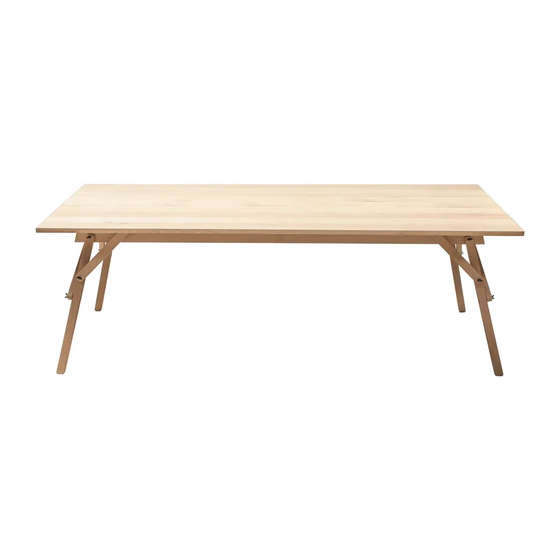 Askia ATELIER TABLE Assembly Instructions