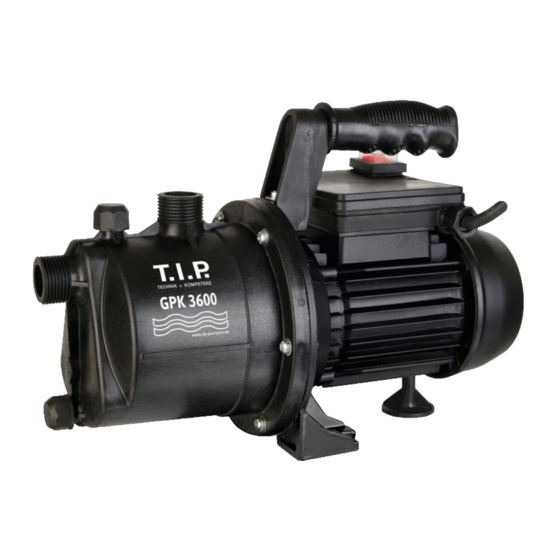T.I.P. GPK 3600 Operating Instructions Manual