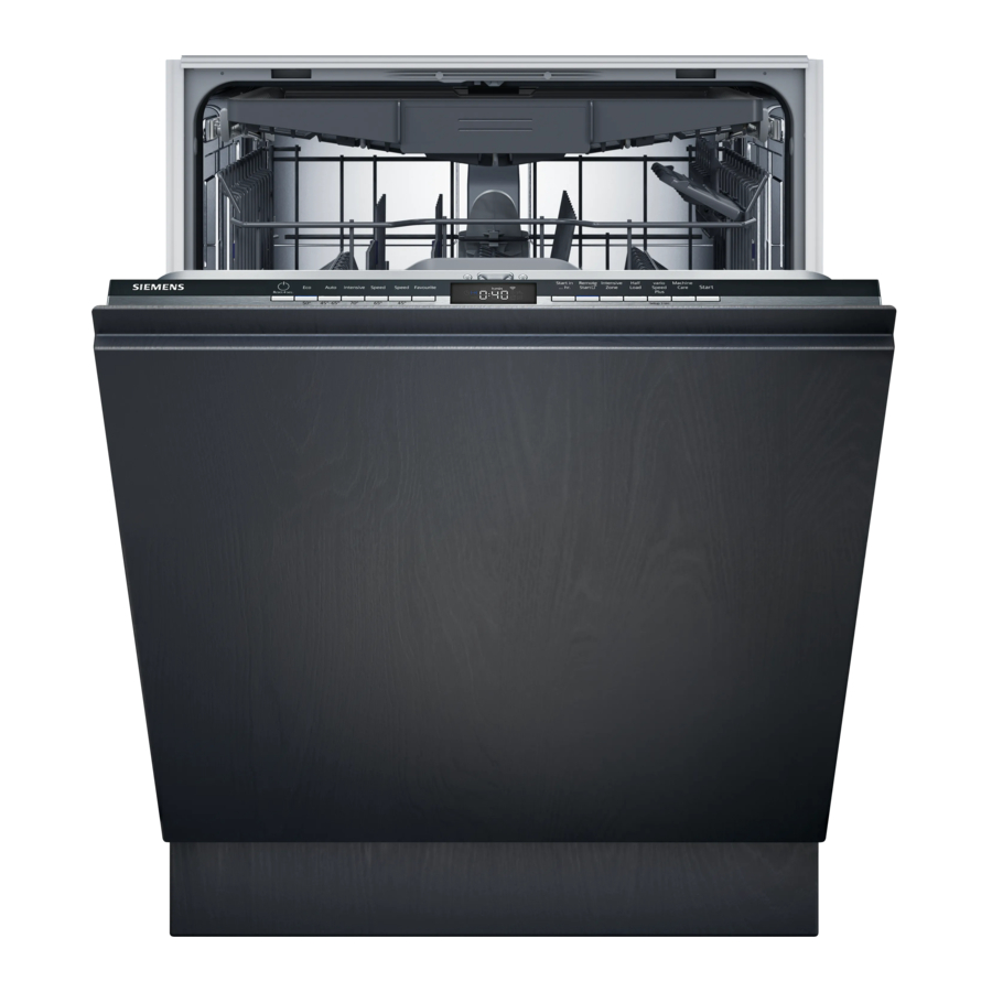 Siemens iQ300 SN73HX10VG - Dishwasher Manual