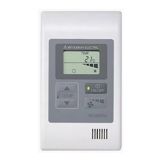 Mitsubishi Electric PAC-SE51CRA Installation Manual