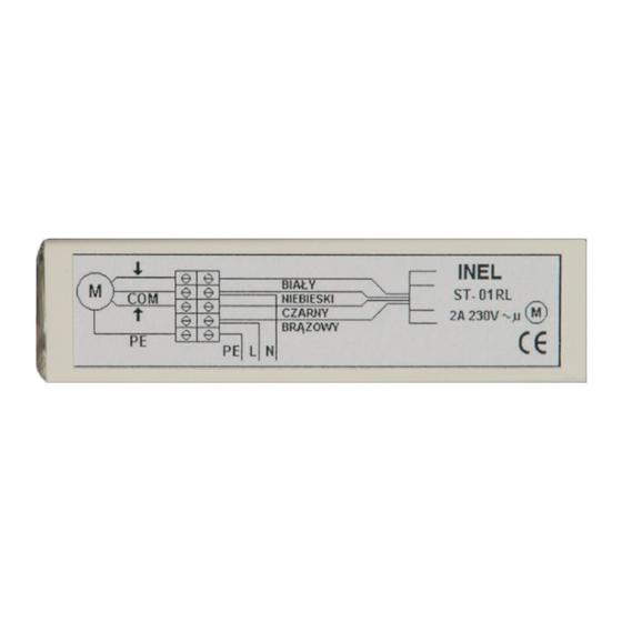 Inel ST-01RL Installation And Operating Instructions
